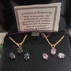 2 sets of earring/ necklace